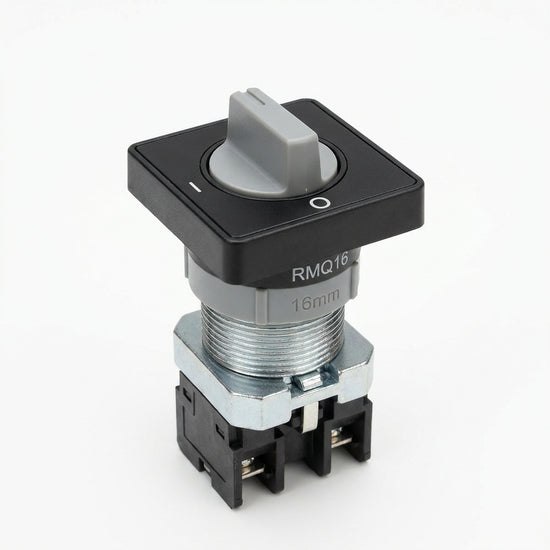Q18WK1R RMQ16 Selector cuadrado 18X18mm T/Maneta 2 posiciones 16mm Mantenido