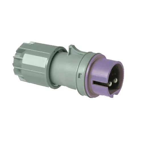Clavija aérea 32A 2P 24VCA Violeta IP44
