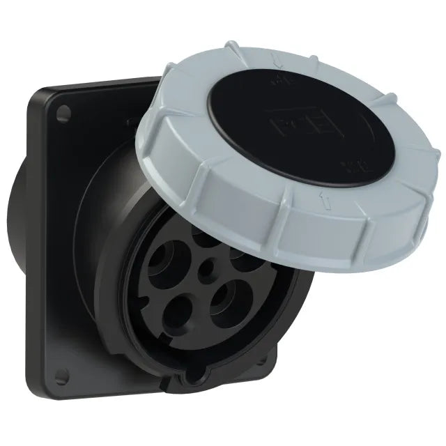 5856 Base empotrar 3P+N+T 7H 125A 500V IP67 Negro