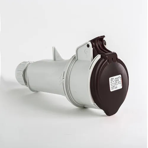 Base aérea 16A 3P+N+T 500VCA 7h Negro IP44