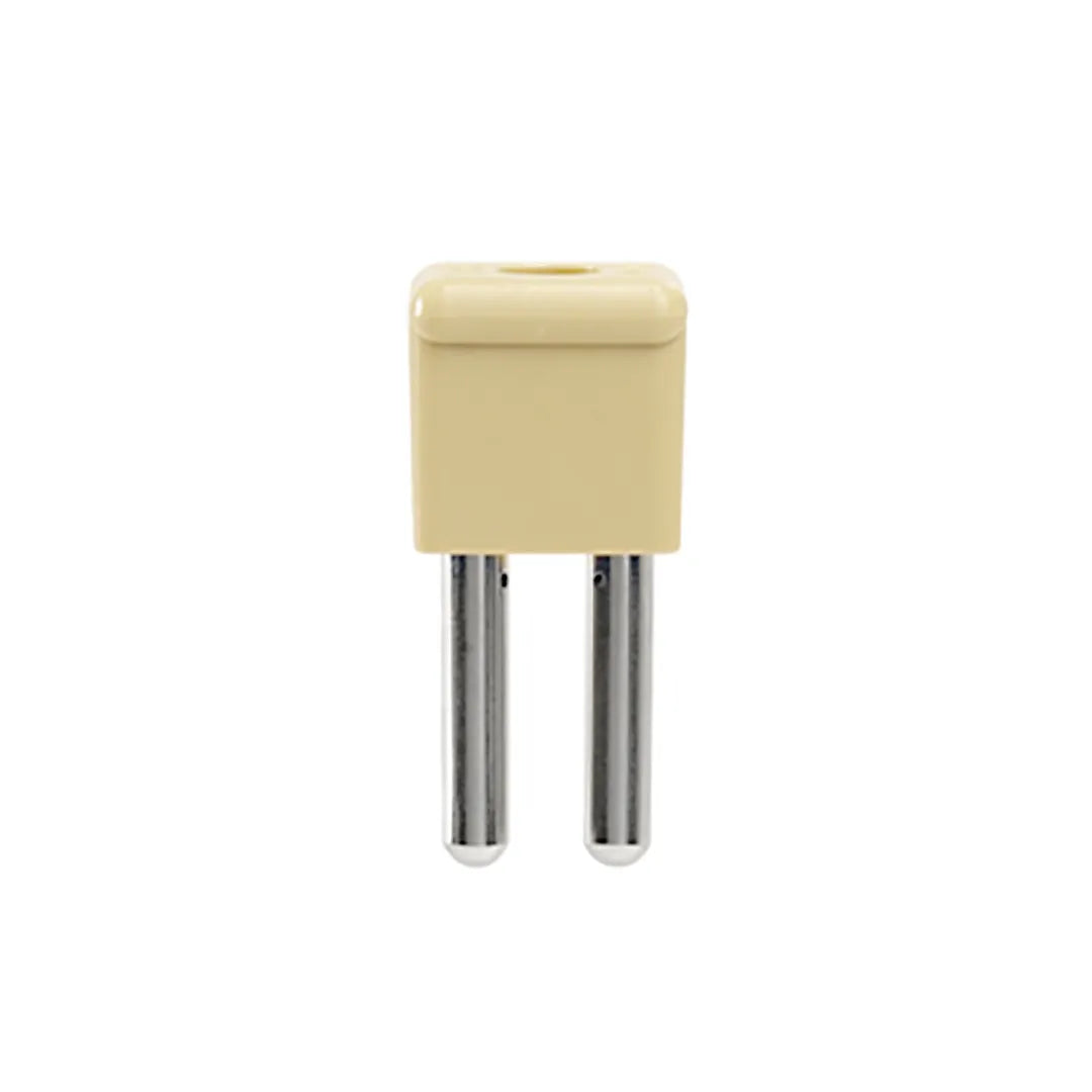 QS 2/8/4 Clavija de cortocircuito 2 polos WTL 6/1 EN Color beige