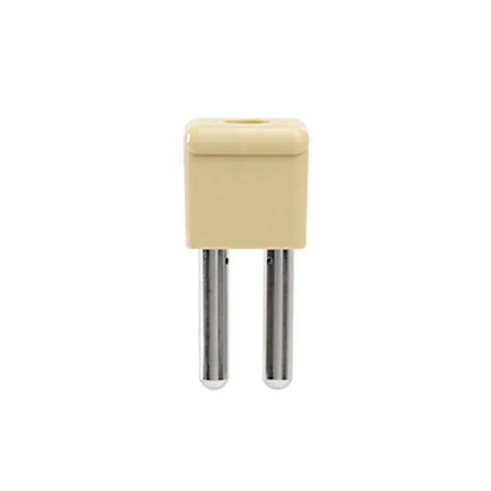 QS 2/8/4 Clavija de cortocircuito 2 polos WTL 6/1 EN Color beige