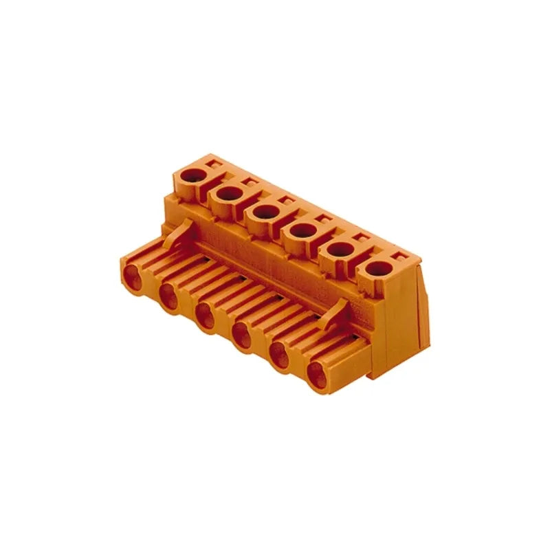 BLZ 7.50/07/180 SN OR BX Conector hembra para PCB 7P Paso 7.5mm 180° Naranja