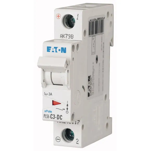 PLS6-C3-DC-MW Xpole Interruptor termomagnético para DC 1P 3A 6kA Curva C