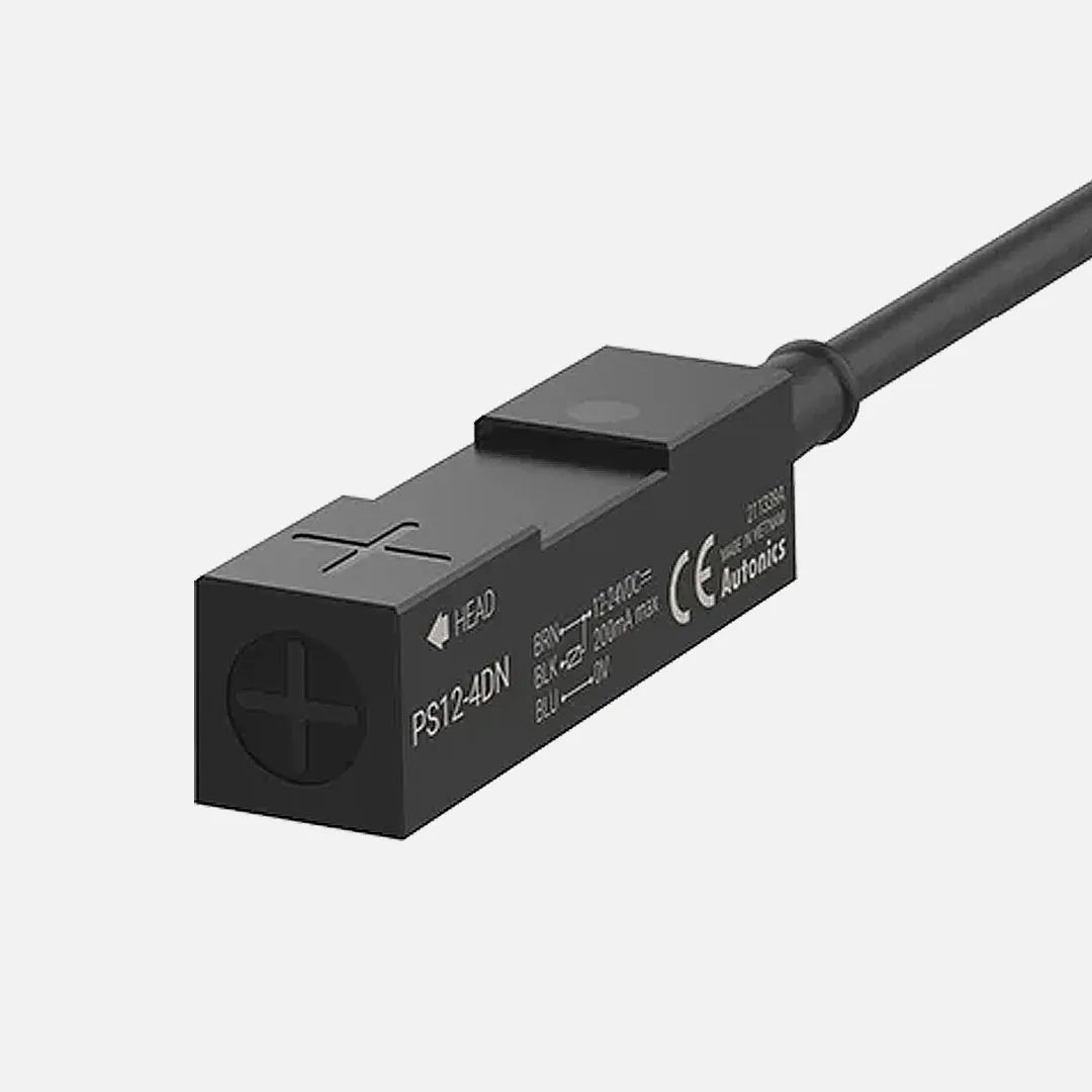 PS12-4DN2U Sensor inductivo rectangular 12mm SN 4mm 3H 24VCD NPN NC D/superior