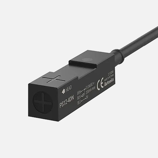 PS12-4DN2U Sensor inductivo rectangular 12mm SN 4mm 3H 24VCD NPN NC D/superior