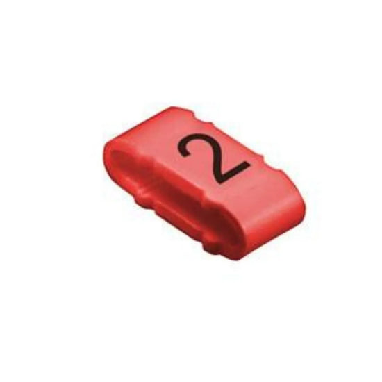CLI M 2-4 RT/WS 2 MP Manguitos para soportes identificadores -2- Rojo 100Pz