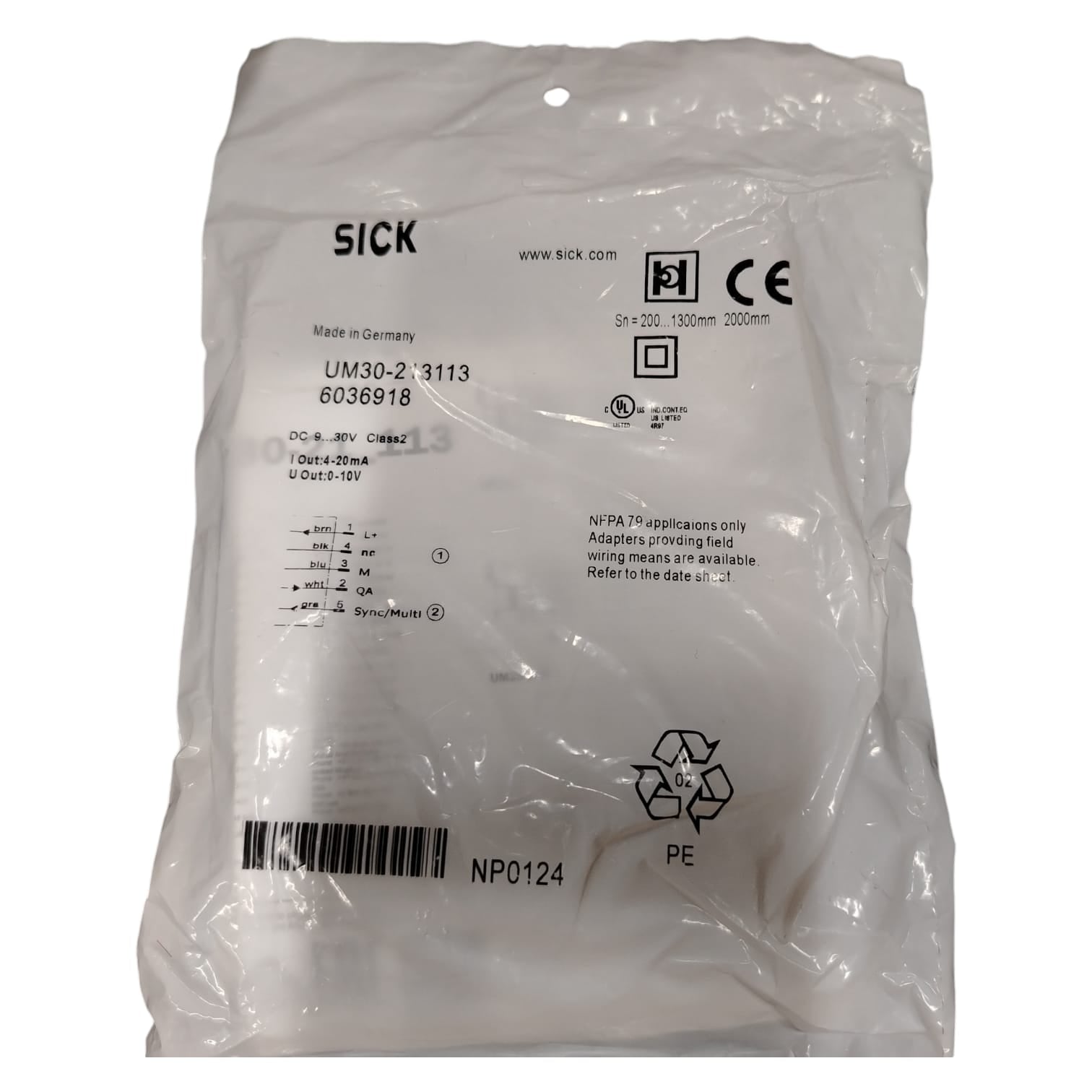 SICK  UM30-213113/6036918 SENSOR CON PANTALLA
