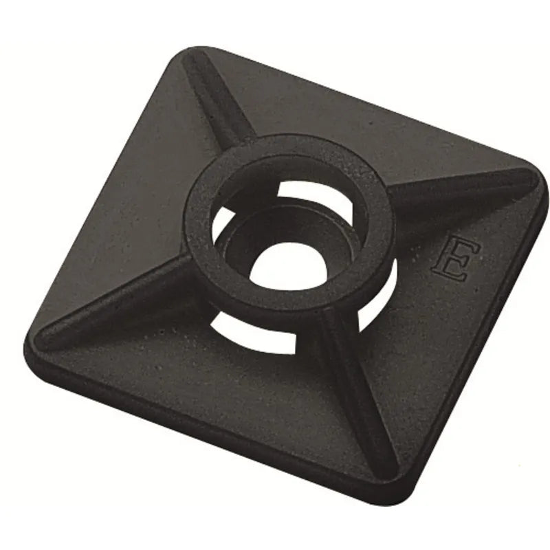 CBH 27/27 BK Base autoadherible para cinchos 27Hx27Wmm 100Pz Negro
