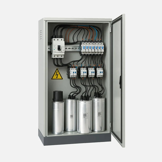 Banco auto. de 7pasos de 350kVAR Con ITM de 630A  480VCA 2100HX1200WX600Dmm