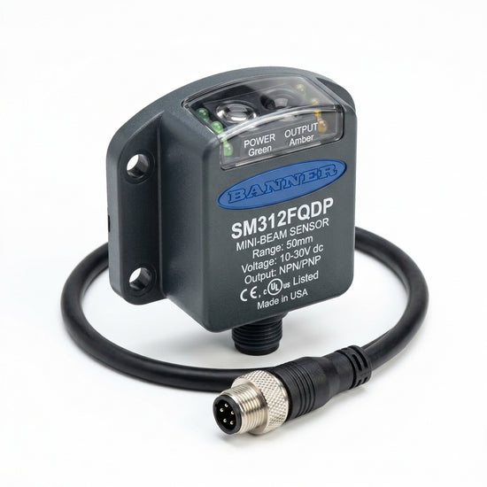 BANNER SM312FQDP SENSOR AMPLIFICADOR OPTICO DE FIBRA