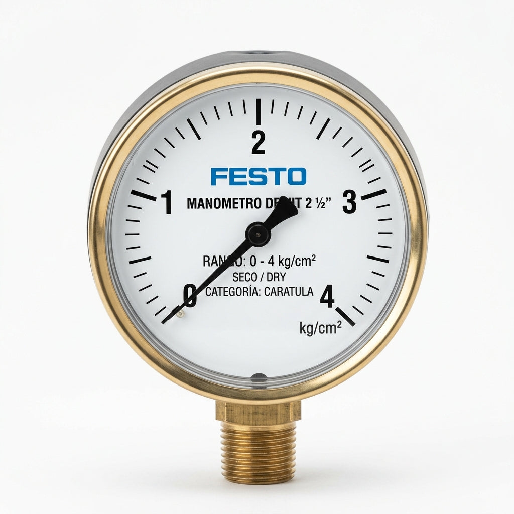 FESTO Manometro dewit 2 1/2" 4Kilos