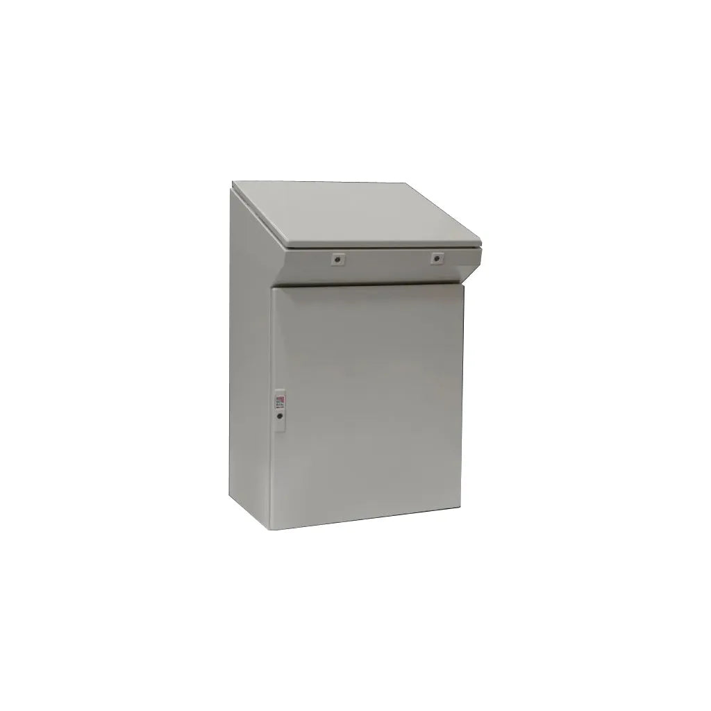 AP Pupitre compacto de chapa de acero 960Hx600Wx400Dmm 1 Puerta IP55 RAL7035