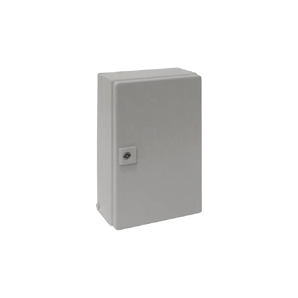 KX E-Box Caja pequeña de chapa de acero 300Hx200Wx120Dmm IP66 RAL7035