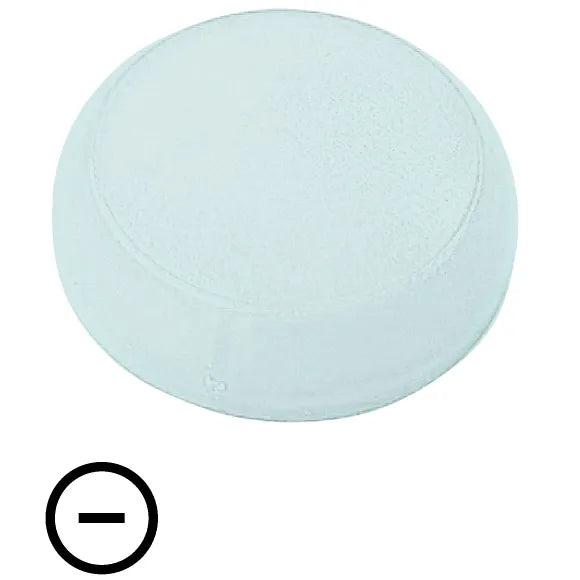 M22-XL-W-X5 RMQ-Titan Lente para luz piloto D-Plano Blanco Símbolo —