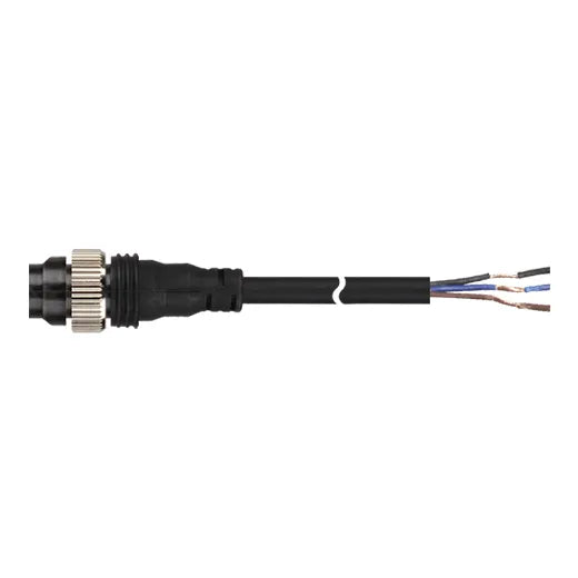 CID3-2 Cable con conector hembra recto DC M12 4P 3 hilos 2mt IP68