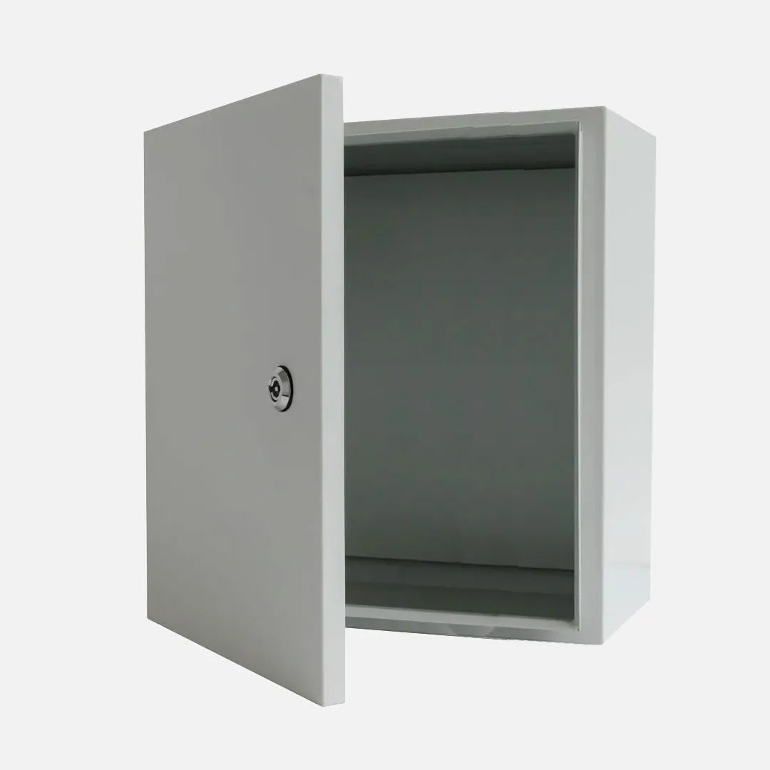 Gabinete mural c/plat. 600Hx600Wx200Dmm Acero lam. en friogalv RAL7035 IP66