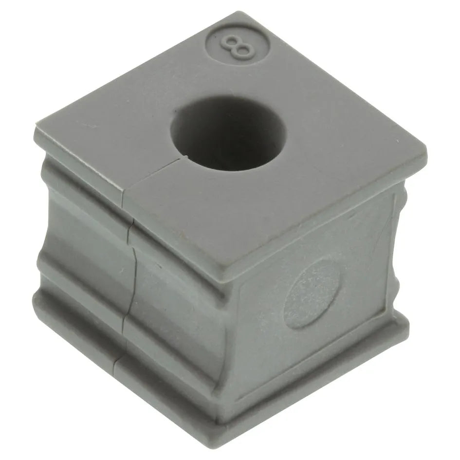 HDC KT 8 Pasacables, pequeños 8-9mm, Gris