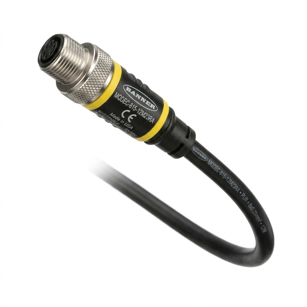 BANNER MQDEC-815-12M23RA CONECTOR DE DOBLE EXTREMO