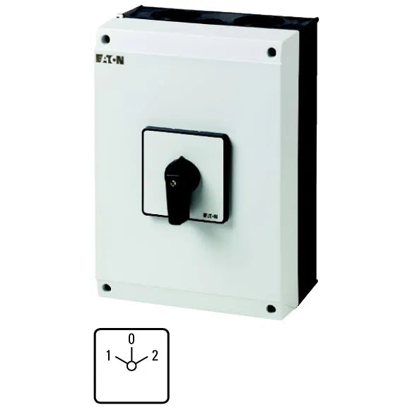 T5-3-8212/I5 INTERRUPTOR CAM TRANSFERENCIA SECUENCIA 1-0-2 3P 100A CON CAJA IP65