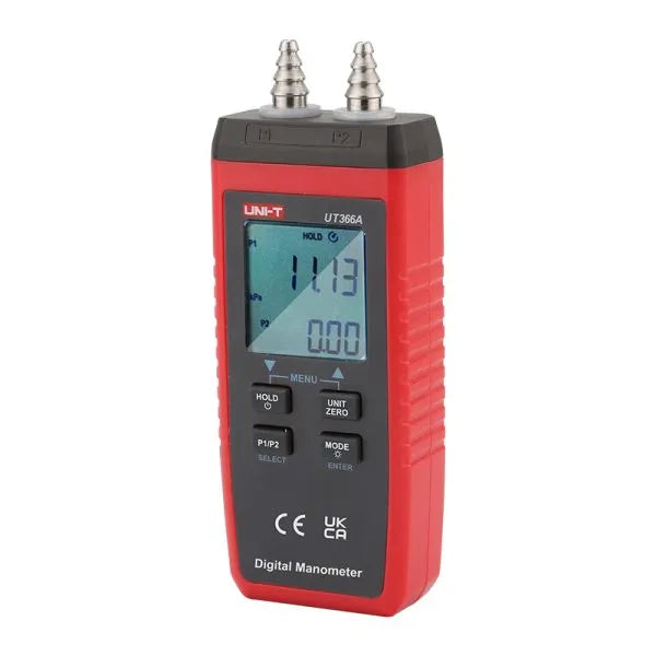 Manometro digital de doble puerto disp LCD 0,0 a +/- 150,0 mbar