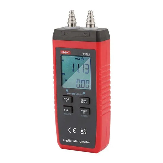 Manometro digital de doble puerto disp LCD 0,0 a +/- 150,0 mbar