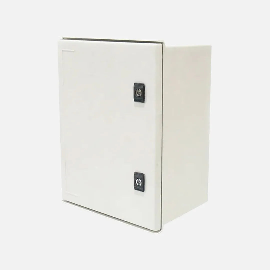 Gabinete mural 1P c/plat. de mont. 500HX400WX200Dmm Fibra d/vid. IP65