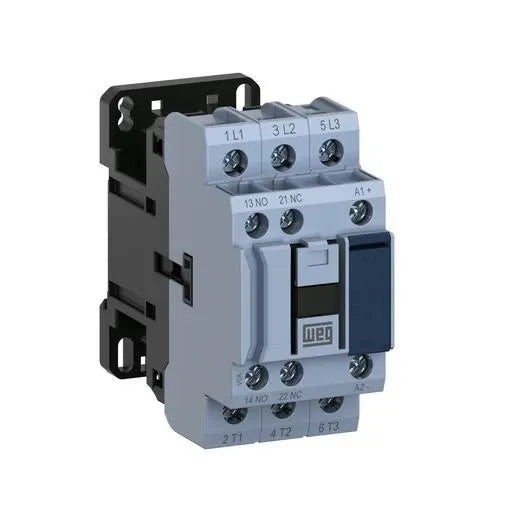 CWB25-11-30D17 Contactor trifásico 127V 50/60Hz 25A 220-400V 3NA IP20 Azul WEG