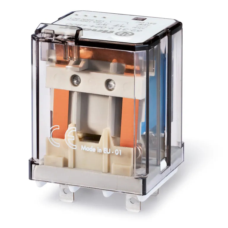 Relevador de potencia con aleta 4 pines 48VCD 1NA AgCdO 30A 250V