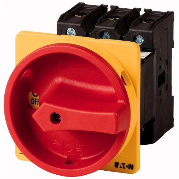 P3-100/V/SVB Interruptor principal Maneta roja 3P 100A montaje riel IP65.