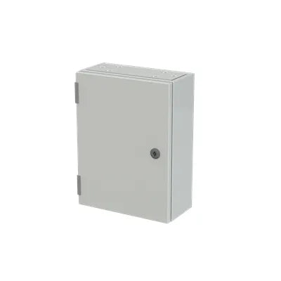 SRN4315K Gabinete de acero galvanizado c/platina 400HX300WX150Dmm RAL7035 IP65