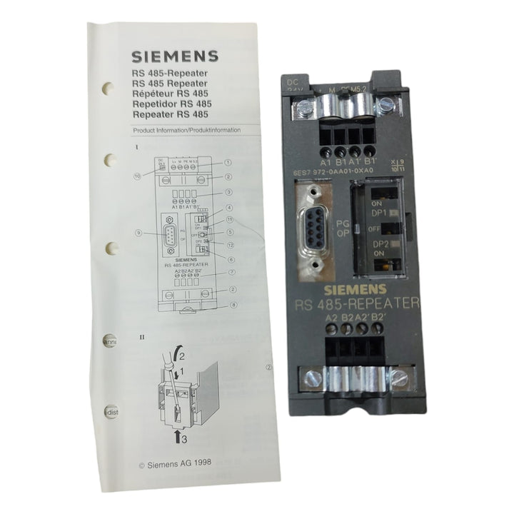 Siemens 6ES7 972-0AA01-0XA0 Repetidor Simatic