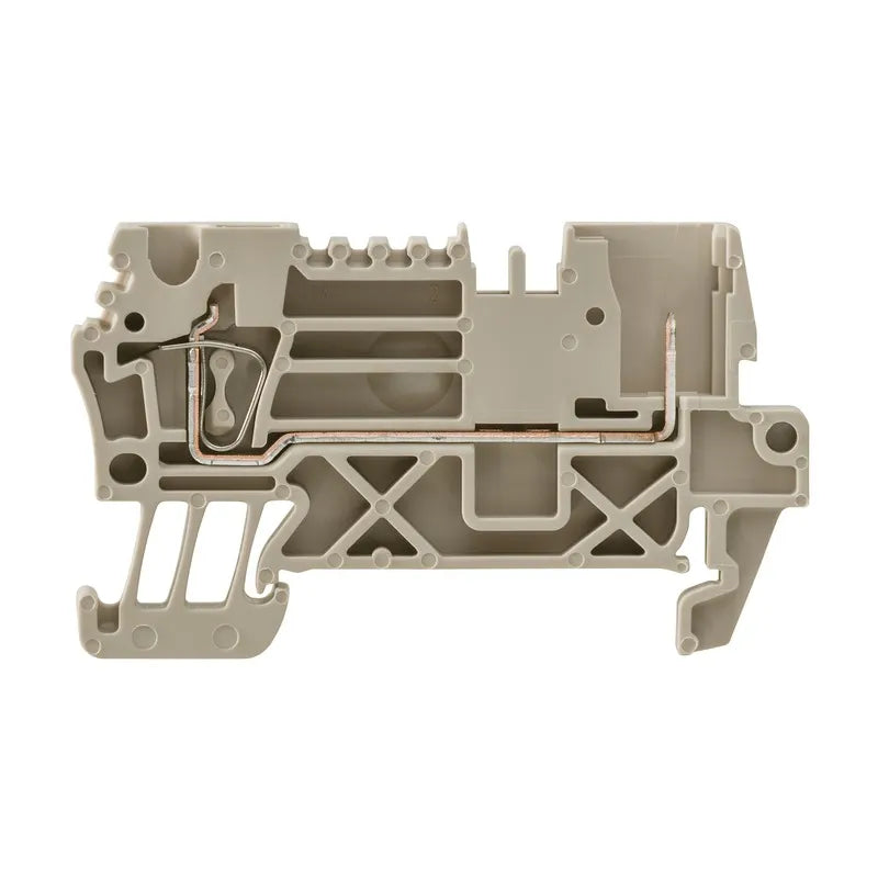 ZT 2.5/2AN/1 Clema de paso enchufable 2.5mm² 26-12AWG 24A 500VCA Beige