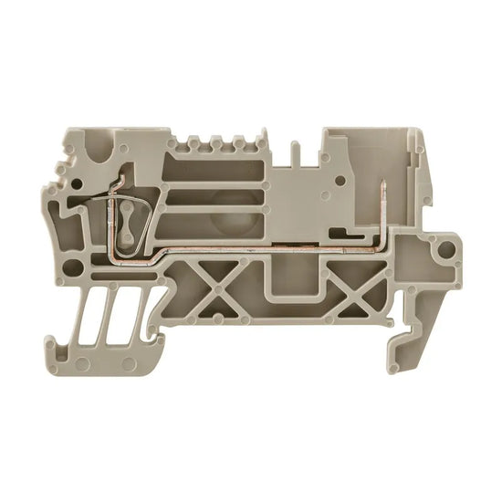ZT 2.5/2AN/1 Clema de paso enchufable 2.5mm² 26-12AWG 24A 500VCA Beige