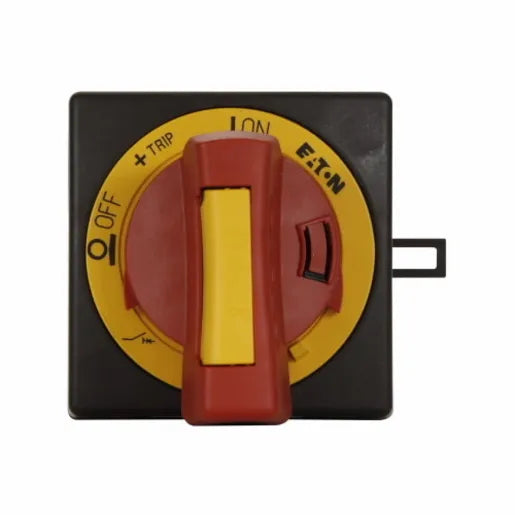 PKZ2-XRH Maneta giratoria montaje en puerta rojo-amarillo para PKZ2