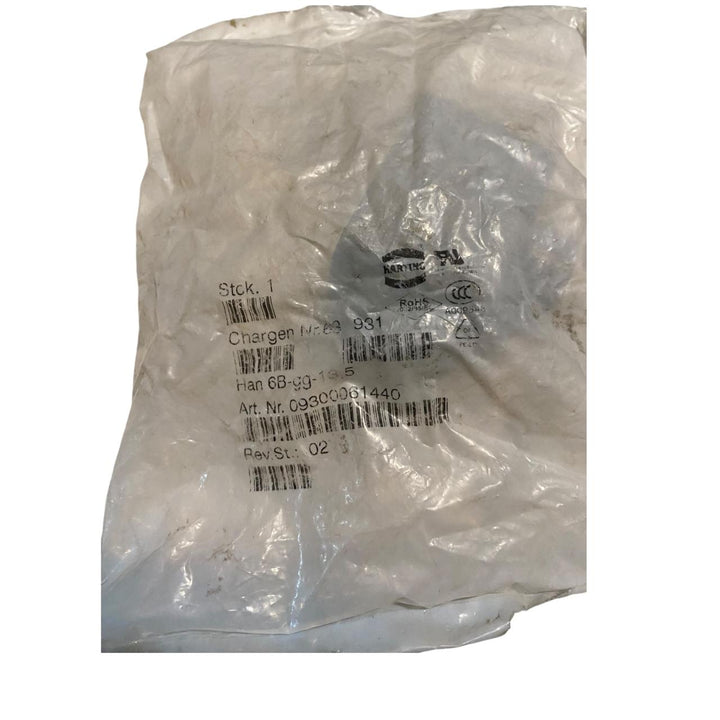 Harting HAN 6B-GG-13,5 conector metal cover