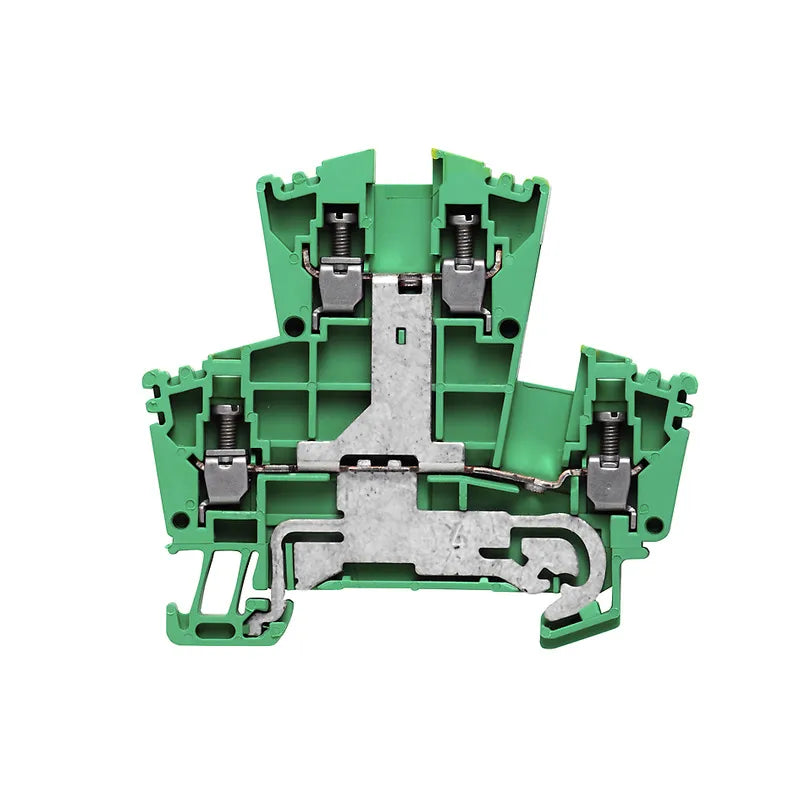 WDK 2.5/PE Clema 2-Pisos PE 2.5mm² 26-12AWG 400VCA Verde-Amarillo