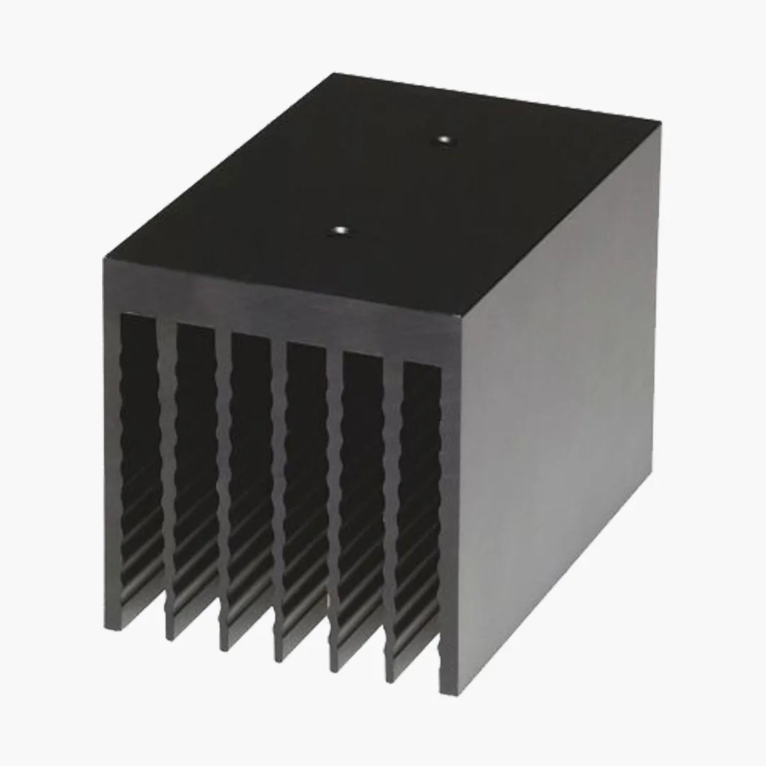 Disipador de calor, aluminio anodizado, 2 K/W, 65x100mm, solo para 77.25