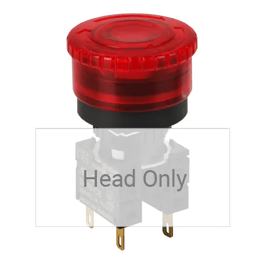 S16ER-E1R Botón paro emergencia cabezal corto D30 16mm girar/jalar para liberar
