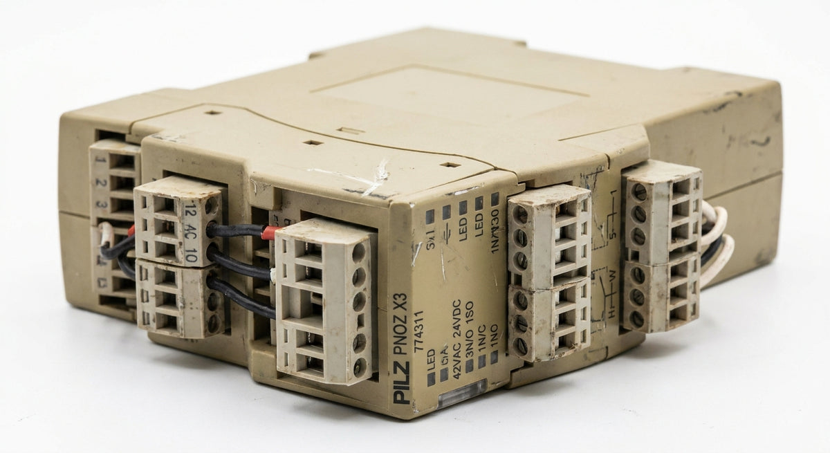PILZ PNOZ X3 774311 42VAC 24VDC 3N/O 1N/C 1SO