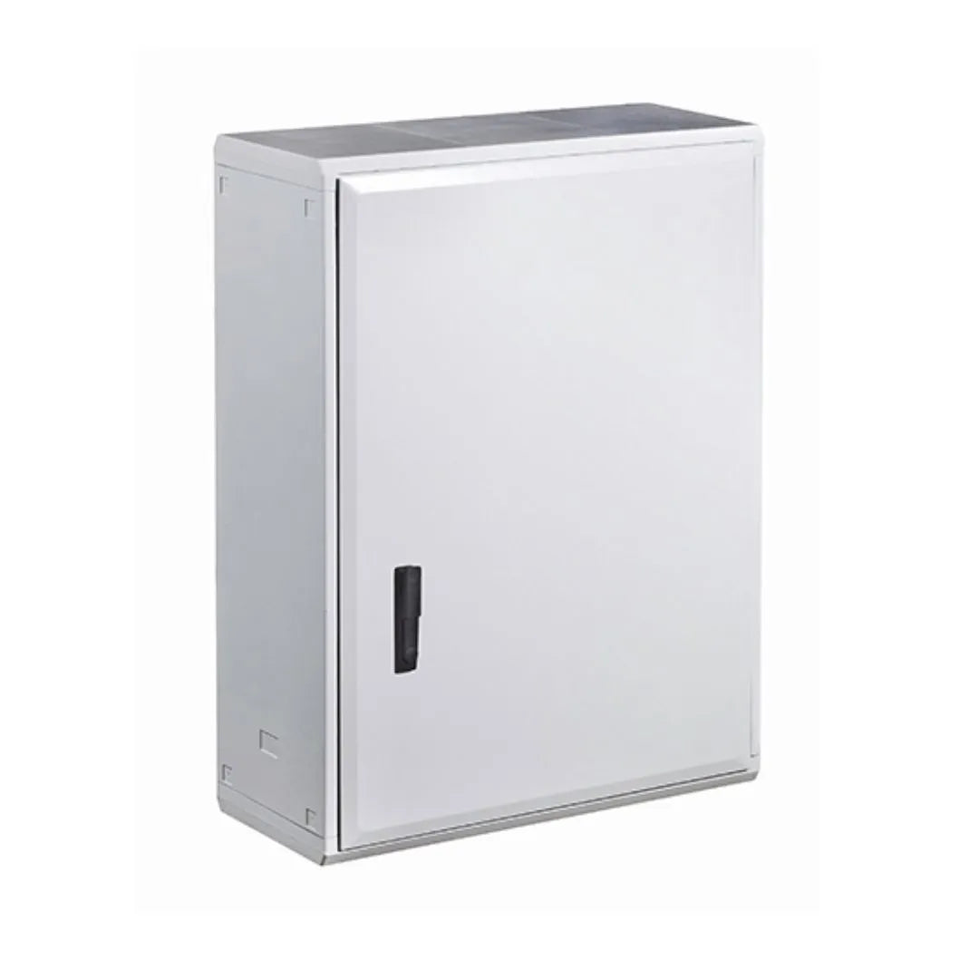 GLASS Gabinete mural de poliester Sin placa 1P 1000Hx750Wx300Dmm RAL7035 IP66