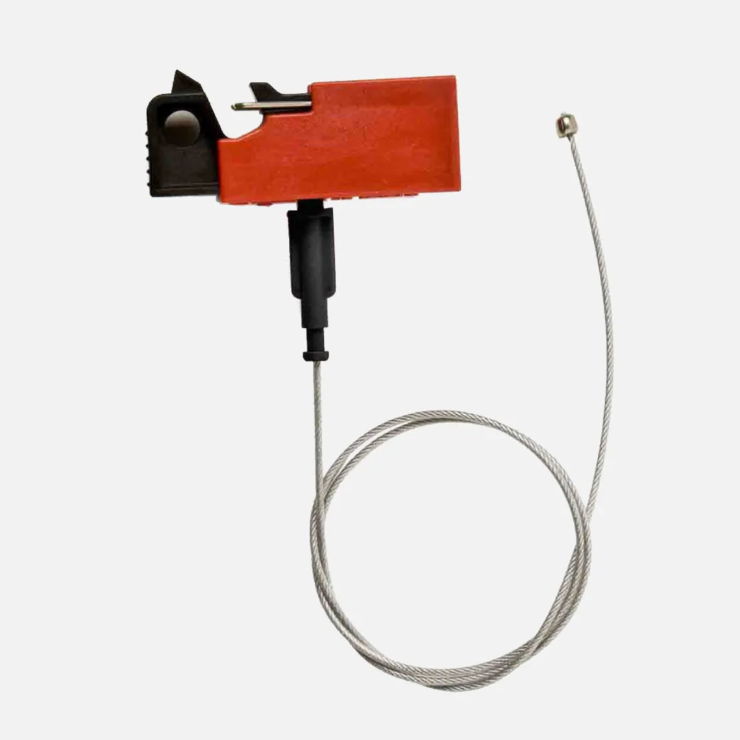 Dispositivo de bloqueo de encaje a presión con cable de 2” rojo 1pz
