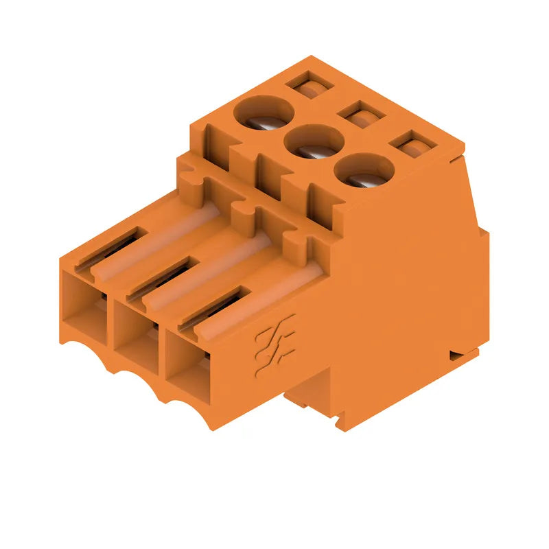 BL 3.50/03/180 SN OR BX Conector hembra para PCB 3P Paso 3.5mm 180° Naranja