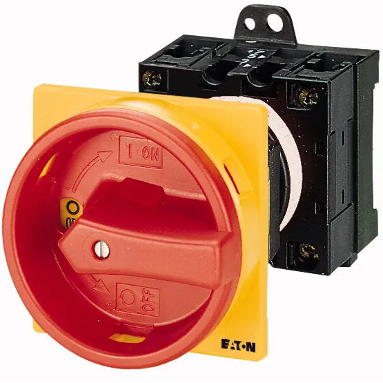 T0-2-1/V/SVB Interruptor CAM principal Maneta roja 3P 20A montaje riel IP65.