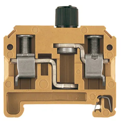 SAKS 3/35 G/5X30 500V Clema portafusible europeo 10mm² 20-8AWG 6.3A 500VCA Beige