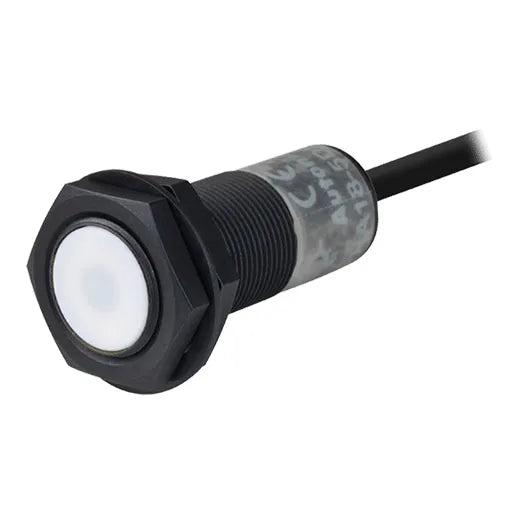 PRA18-5DN Sensor inductivo teflón M18 Sn 5mm Rasante 3 hilos 24VCD NPN NA IP67