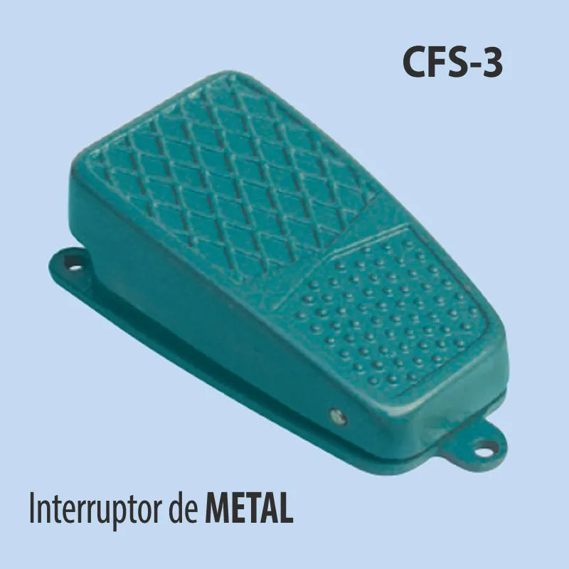Interruptor de pedal de aluminio 10A 250 VAC fuerza de accion 1.2Kg