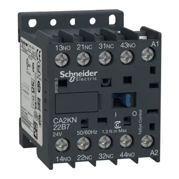 TeSys K Relé de control 2NO+2NC 10A 24VAC 690V montaje riel DIN/placa IP2X