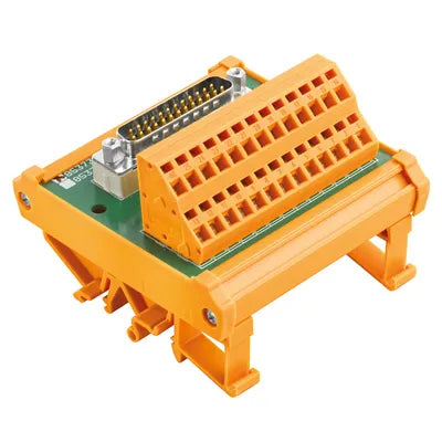 RS SD25 SZ Interfaz para conector SUB-D 25 polos. Montaje en Riel
