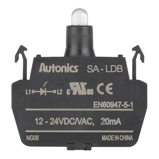 SA-LDB Block LED singular 12-24VCA/CD para botonería 22/30mm azul